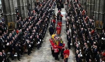 엘리자베스 2세 여왕의 장례식이 거행된 영국 런던 웨스트민스터 홀. 사진=뉴시스