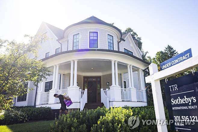 매매 거래가 체결된 미국 메릴랜드주의 단독주택 [EPA 연합뉴스 자료사진]