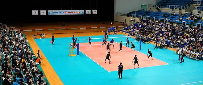 2019 프리시즌 경기 모습(KOVO제공)