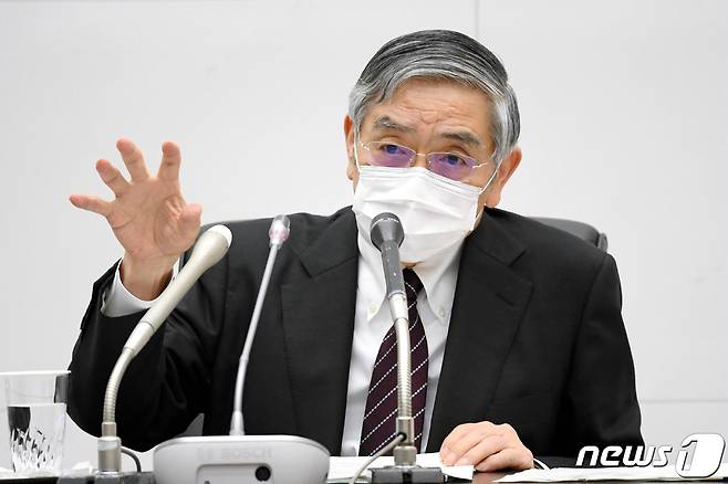 구로다 하루히코 일본은행 총재 <자료사진> ⓒ AFP=뉴스1 ⓒ News1 최서윤 기자