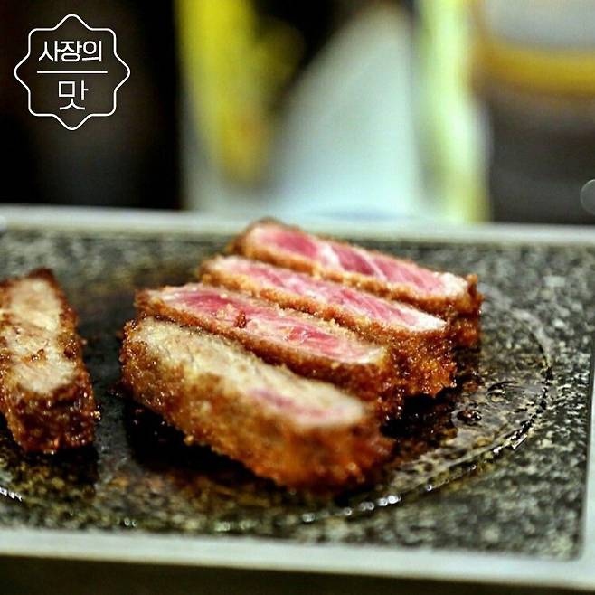 후라토식당의 대표메뉴인 규카츠 /석찬