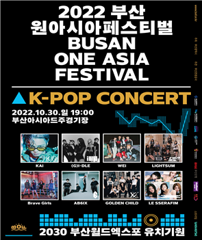 ▲2022 부산원아시아페스티벌 K-POP콘서트 포스터./제공=부산관광공사