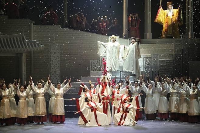 2018년 공연된 오페라 <투란도트>의 한 장면. 대구시 제공