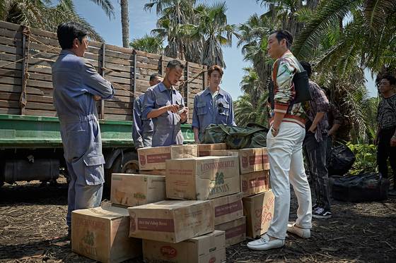 A drug deal scene from "Narco-Saints" [NETFLIX]