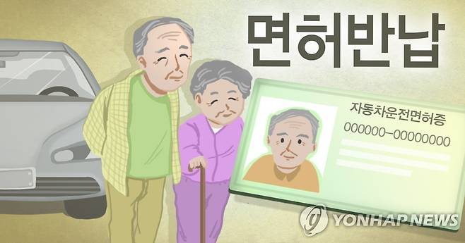 고령운전자 운전면허 반납(PG) [권도윤 제작] 일러스트