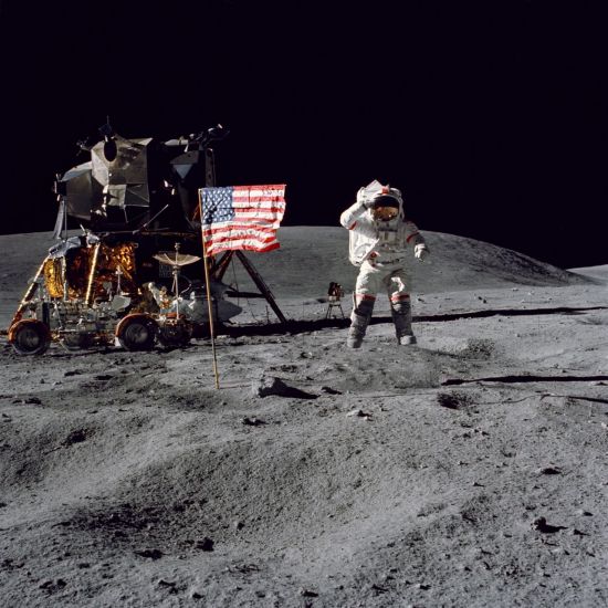 아폴로 16호의 달 착륙 사진. 출처=미 항공우주국(NASA)