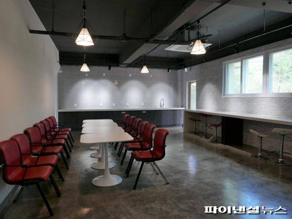 고양시 한강방문자센터 공용 주방. 사진제공=고양시