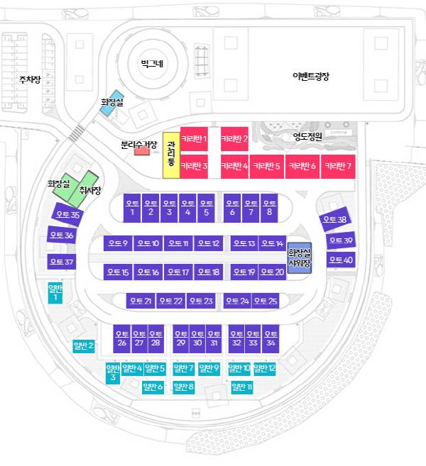 영도 마리노 오토캠핑장 배치도. 영도구 제공