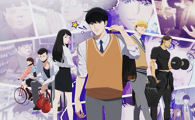 A screenshot image of animation series "Lookism" (Netflix)