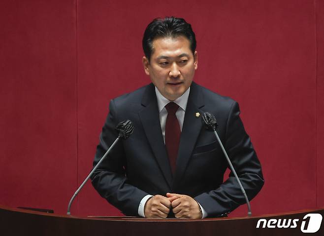 장동혁 국민의힘 원내대변인.. (공동취재) 2022.7.4/뉴스1 ⓒ News1 이재명 기자