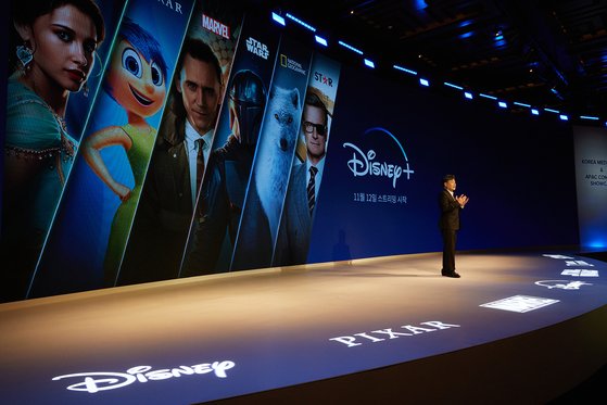 지난해 10월 디즈니+ 국내 출시를 앞두고 디즈니가 진행한 미디어 데이. 사진 디즈니+