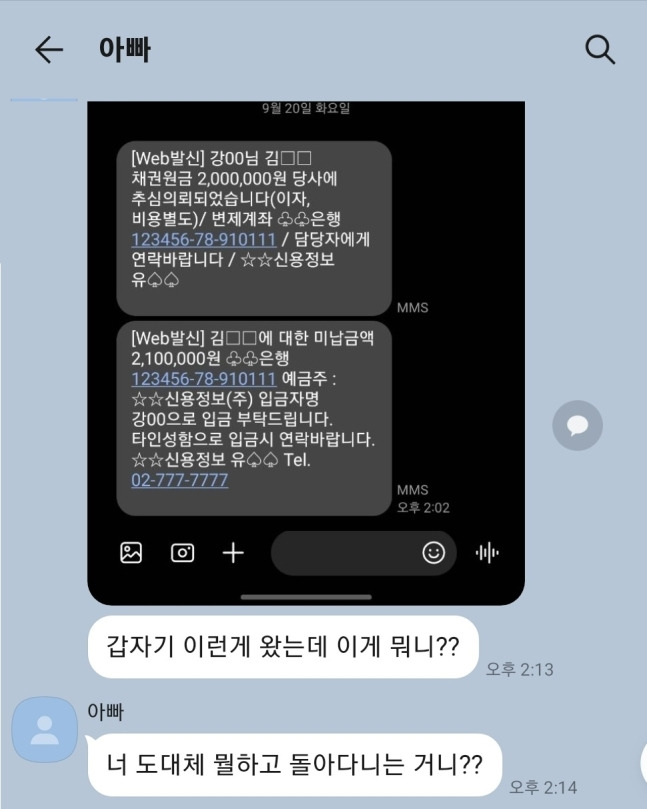 불법추심 행위 사례/자료=금융감독원