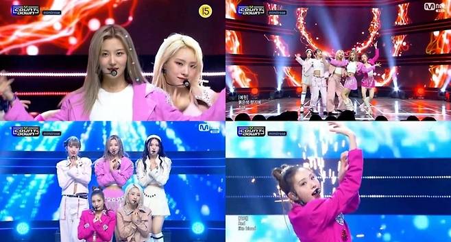 미미로즈 공식 SNS 채널, Mnet ‘엠카운트다운’ 캡처