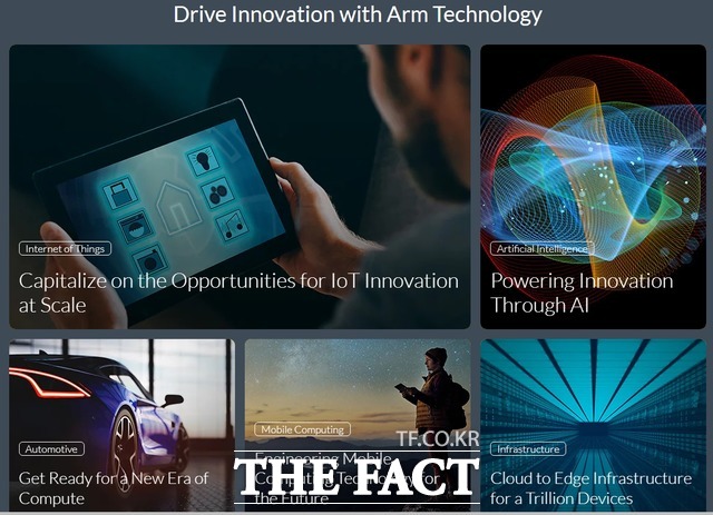 영국에 본사를 둔 ARM은 컴퓨터의 중앙처리장치(CPU), 스마트폰의 애플리케이션 프로세서(AP) 등 IT 기기의 '두뇌'로 불리는 반도체 설계 핵심기술을 보유한 기업으로, 손 회장이 이끄는 일본 소프트뱅크가 대주주다.