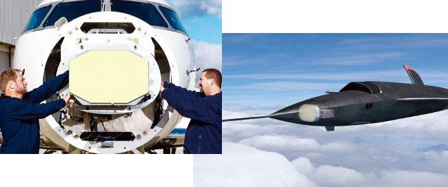 노스롭 그루먼의 AN/APG-83(왼쪽)과 레이시온의 팬텀 스트라이크 레이더. [진 제공 · 노스롭 그루먼, 사진 제공 · 레이시온]