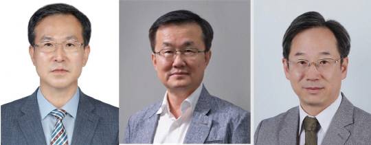 (왼쪽부터) ETRI 원장 후보 3배수에 오른 방승찬 박사·박상규 전 부원장·김두현 건국대 컴퓨터공학부 교수. 사진=ETRI 제공