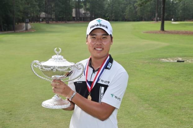 지난 7월 장애인 US오픈 대회에서 우승한 당시 이승민. USGA 제공