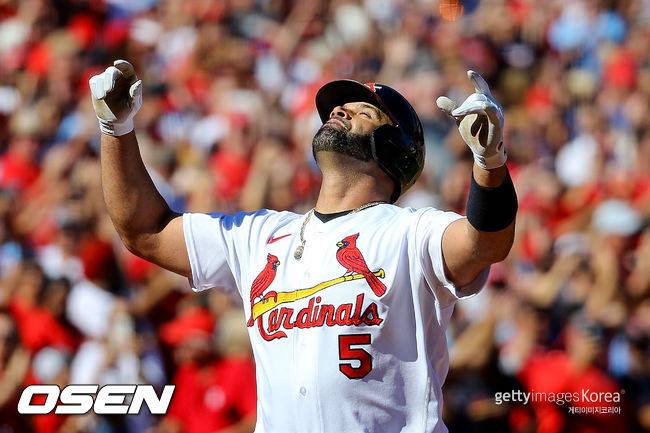 [사진] 세인트루이스 카디널스 알버트 푸홀스. ⓒGettyimages(무단전재 및 재배포 금지)