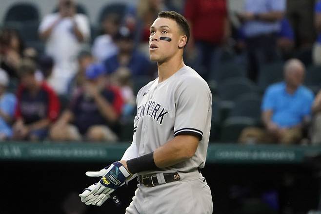 MLB 9월 이달의 선수로 선정된 애런 저지. (사진=AP Photo/뉴시스)