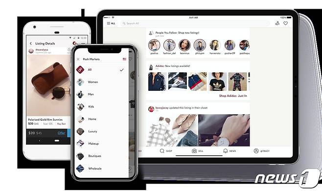포쉬마크 애플리케이션 화면(네이버 제공)