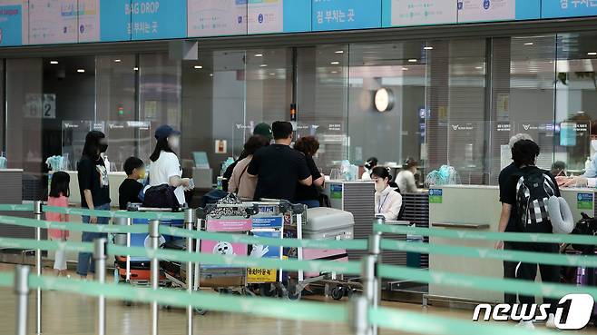 지난 6월부터 미국에 도착하는 여행객은 신종 코로바이러스 감염증(코로나19) 음성확인서를 제출하지 않아도 된다.  ⓒ News1 구윤성 기자