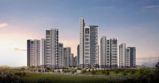 충북 음성기업복합도시 일원에 들어서는 '음성 우미린 풀하우스' 투시도/사진=우미건설