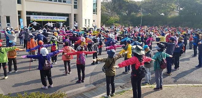2019년 열린 건강 걷기 행사 [제주시 제공. 재판매 및 DB 금지]