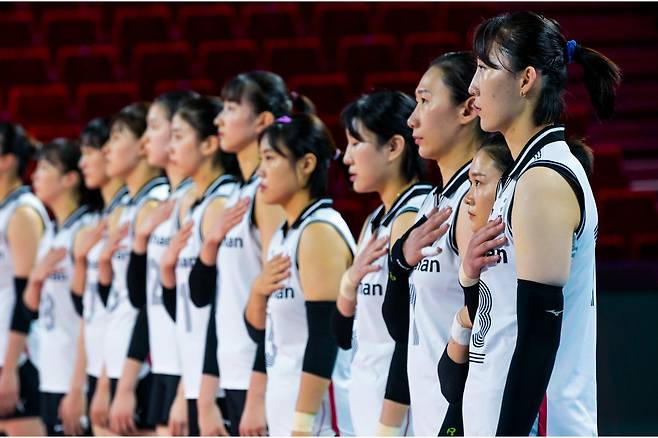 2022 세계선수권대회에 나선 한국 여자배구 대표팀, FIVB
