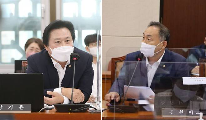 국민의힘 강기윤 의원(왼쪽), 더불어민주당 김원이 의원 / 뉴스1