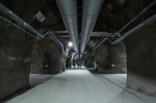 강원도 정선군 예미산 아래 1000m 깊이에 건설된 기초과학연구원(IBS) 지하실험연구단의 지하실험실 ‘예미랩’. 기초과학연구원 제공