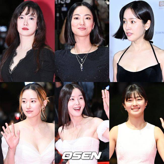 [OSEN=부산, 민경훈 기자] 5일 오후 부산 해운대구 센텀시티 영화의 전당에서 제27회 부산국제영화제(BIFF)가 개막됐다.  개막식 앞서 레드카펫 행사에 배우 구혜선, 전여빈, 한지민, 전종서, 한선화, 전채은이 레드카펫을 밟고 있다. 2022.10.05 / rumi@osen.co.kr