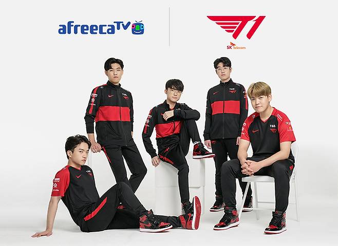 아프리카TV와 전속 스트리밍 파트너십을 체결한 T1.(아프리카TV 제공)