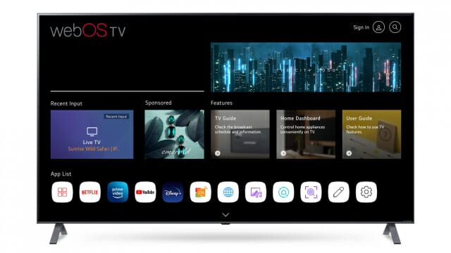 LG전자가 외부 업체에 공급중인 스마트TV 플랫폼을 대폭 업그레이드한 웹OS 허브를 새롭게 출시했다. (사진=LG전자)