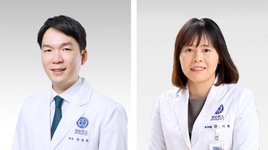강남세브란스 안성귀 유방외과 교수(왼쪽), 김지형 종양내과 교수.