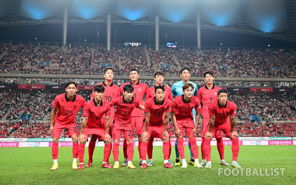 한국 남자축구 국가대표팀. 서형권 기자