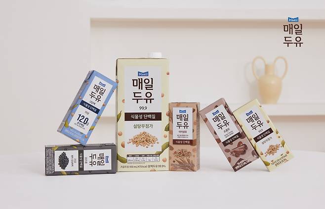 국내 식물성 대체유 시장은 두유가 압도적인 점유율을 지키고 있다. 사진은 매일유업의 두유 제품./사진제공=매일유업