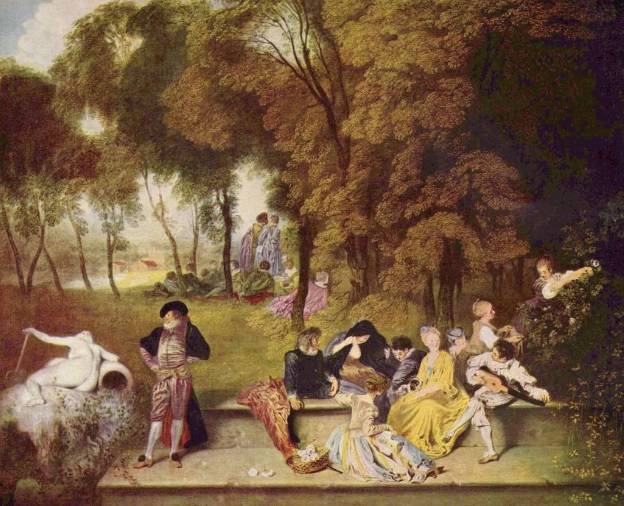 장 앙투안 와토, 야외에서의 사교 모임