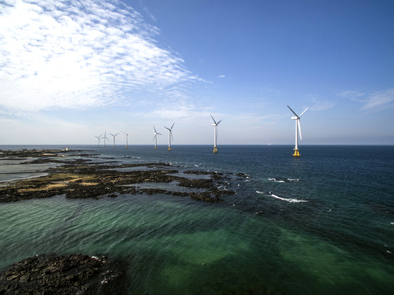 Tamna offshore wind farm on Jeju Island, which is Korea's first commercially operated offshore wind power plant [KOREA SOUT-EAST POWER]