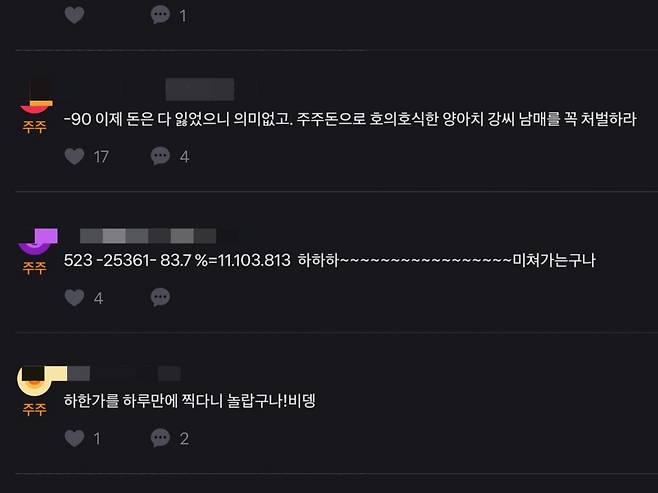 비덴트 주주들이 허탈감을 감추지 못하고 있다. [커뮤니티 갈무리]