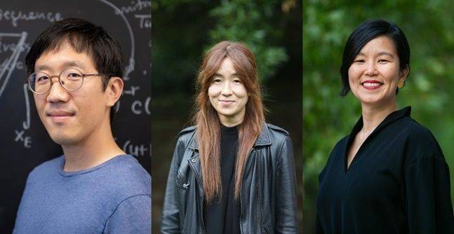 맥아더 재단은 12일(현지시간) '천재들의 상'으로 불리는 맥아더 펠로십(MacArthur Fellows)에 허준이(왼쪽부터) 미 프린스턴대 교수, 최예진 시애틀 워싱턴대 교수 , 모니카 김 위스콘신대 교수 등이 선정됐다고 밝혔다. ⓒ맥아더 재단