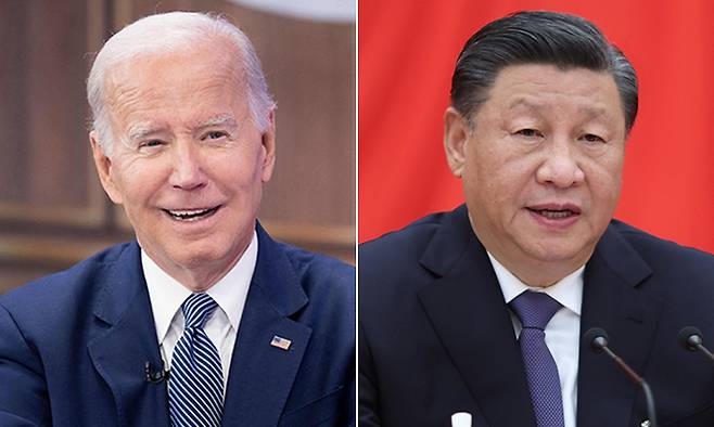 조 바이든 미국 대통령(왼쪽), 시진핑 중국 국가주석. 연합뉴스