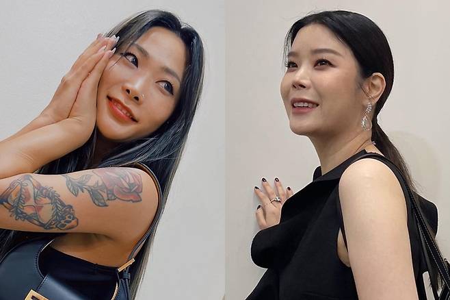 ▲ 허니제이(왼쪽)와 린. 출처|허니제이 린 인스타그램