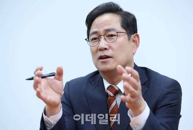 박수영 국민의힘 의원이 21일 서울 여의도 국회 의원회관에서 이데일리와 인터뷰를 하고 있다.(사진=노진환 기자)