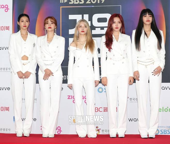 ▲2019년 SBS '가요대전'에 참석한 AOA. ⓒ곽혜미 기자