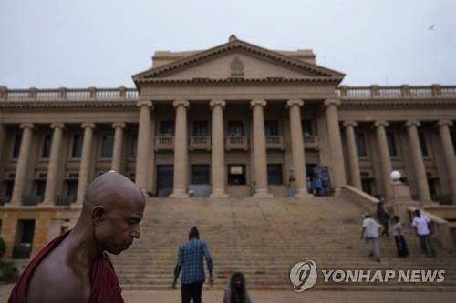 스리랑카 콜롬보의 대통령 집무동. [AP 연합뉴스 자료사진. 재판매 및 DB 금지]