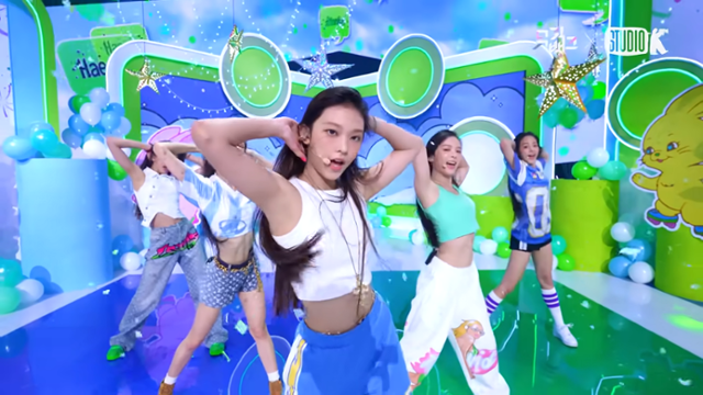 '뉴진스'의 KBS 뮤직뱅크 '원테이크 4K' 영상. KBS 유튜브 캡처