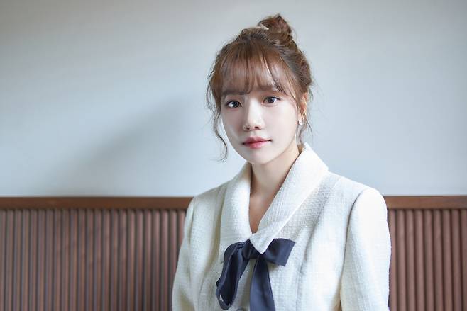 Singer Jo Yu-ri poses for photos during a recent interview in Seoul. (WakeOne Entertainment)