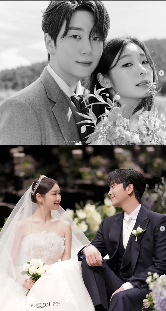 Kim Yuna posted a marriage ceremony with Forestella Ko Woo-rim on the 22nd.Kim Yuna and Ko Woo-rim met for the first time on the ice skating ice show celebration stage in 2018, and developed into a lover relationship and married for three years.In the marriage ceremony, only two close relatives and acquaintances attended and were held privately. The celebration was called by the members of Forestella.Kim Yuna not only has a shy skin with Ko Woo-rim, but also reveals the bride who was more beautiful than anyone else on the marriage ceremony, the marriage ceremony preparation, and the beautiful wedding ring of two people.Kim Yunas self-released marriage photo attracts more attention from fans who want the happiness of figure queen Kim Yuna.From the beautiful marriage picture to the marriage ceremony day photo, you can get a glimpse of the happiness of two people.Kim Yuna, who was born in 1990, is a Korean figure skater who won gold medals at the Vancouver 2010 Winter Olympics.Kim Yuna finished his career with a silver medal at the Sochi 2014 Winter Olympics and continued his activities through the 2018 Pyeongchang Winter Olympic Promotional Ambassador.The two set up a honeymoon home at Kim Yunas house in Heukseok-dong.