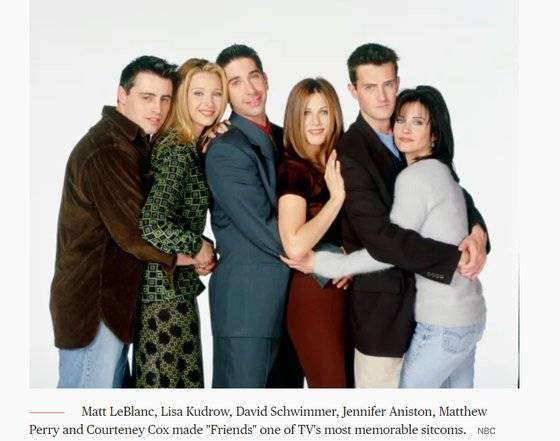 '프렌즈' 출연진. NBC 캡처