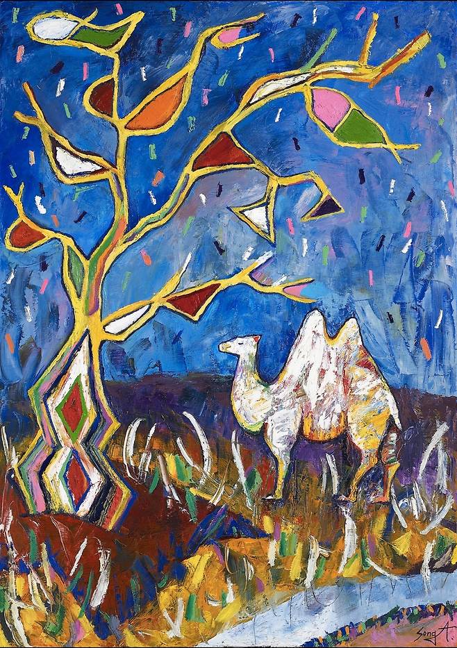 "Camel in Rain" by Yun Song-a (Andtree Gallery)